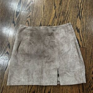 Blank NYC Suede A-Line Mini Skirt
